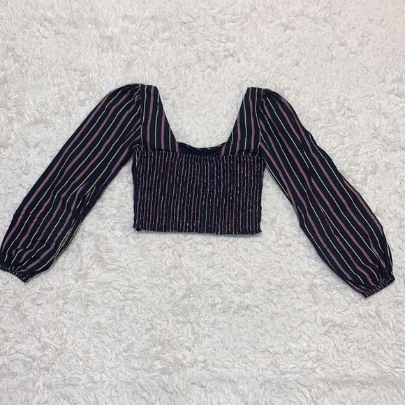 NWOT Free People Puffy Long Sleeve Top - Picture 4 of 4